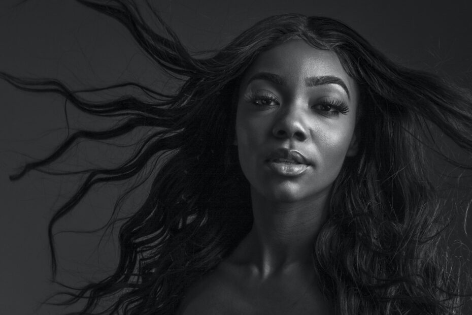 Gray Scale Photo of a Woman's Face